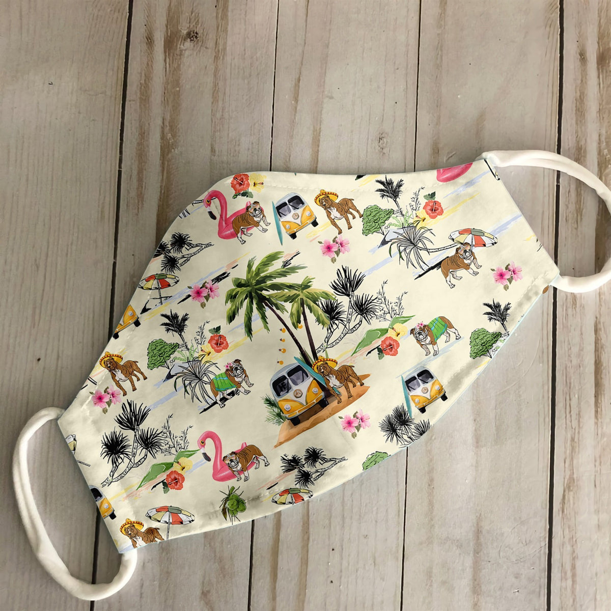 Pit Bull Hawaii Beach EZ07 2207 Face Mask