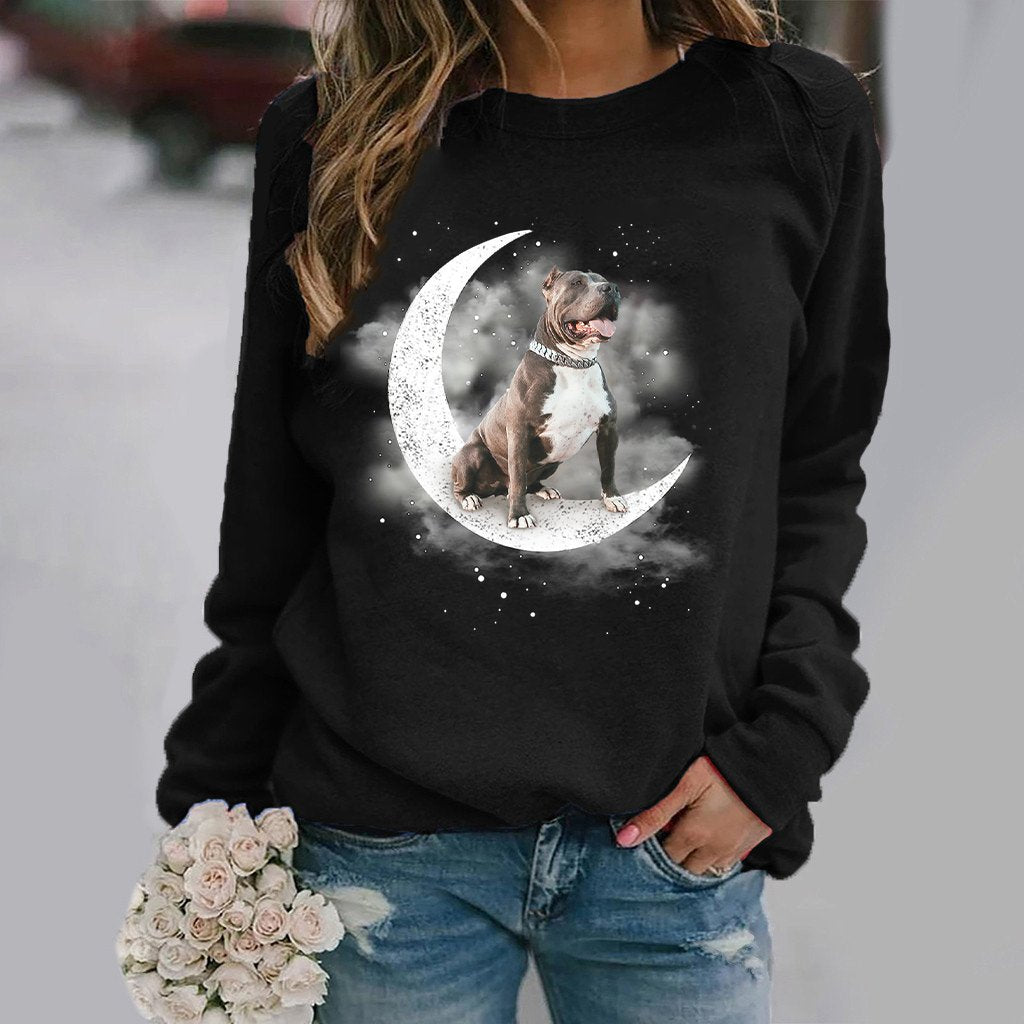 Pitbull -Sit On The Moon- Premium Sweatshirt
