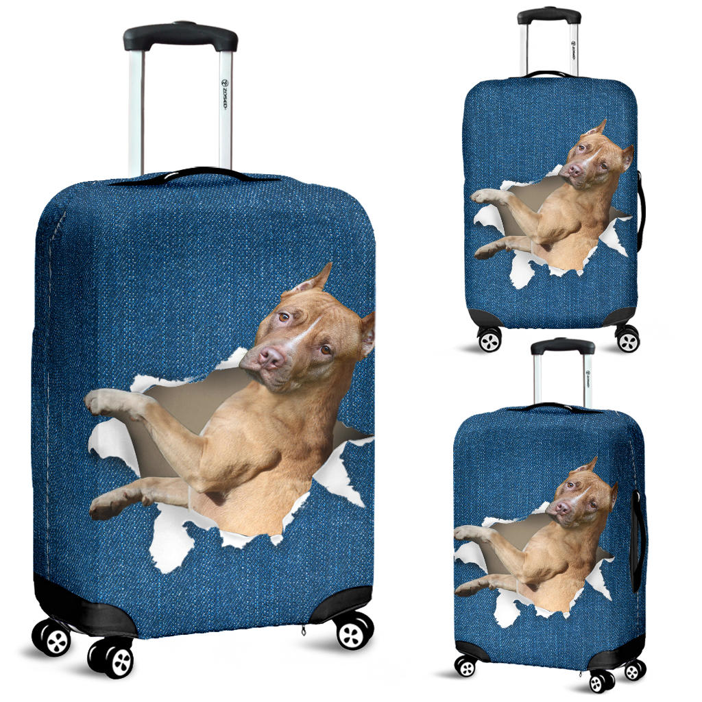 Pitbull-Torn Paper Luggage Covers