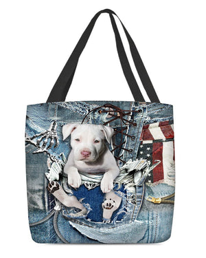 Pitbull1-Ripped Jeans-Cloth Tote Bag