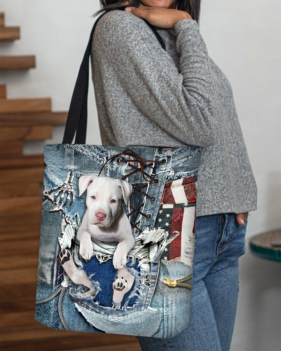 Pitbull1-Ripped Jeans-Cloth Tote Bag