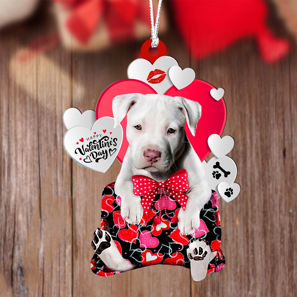 Pitbull1 Valentine's Day Sleeping Bag-Two Sides Ornament