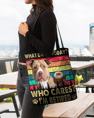 Pitbull 1 Who Cares-Cloth Tote Bag