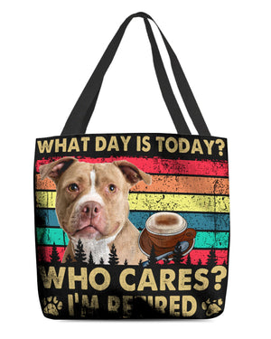 Pitbull 1 Who Cares-Cloth Tote Bag