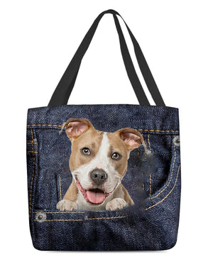 Pitbull-Dark Denim-Cloth Tote Bag