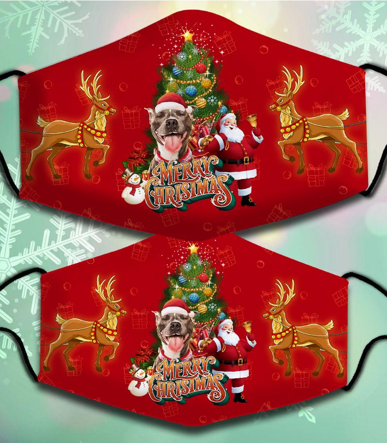 Pitbull 2-Santa Claus&Dog-Veil