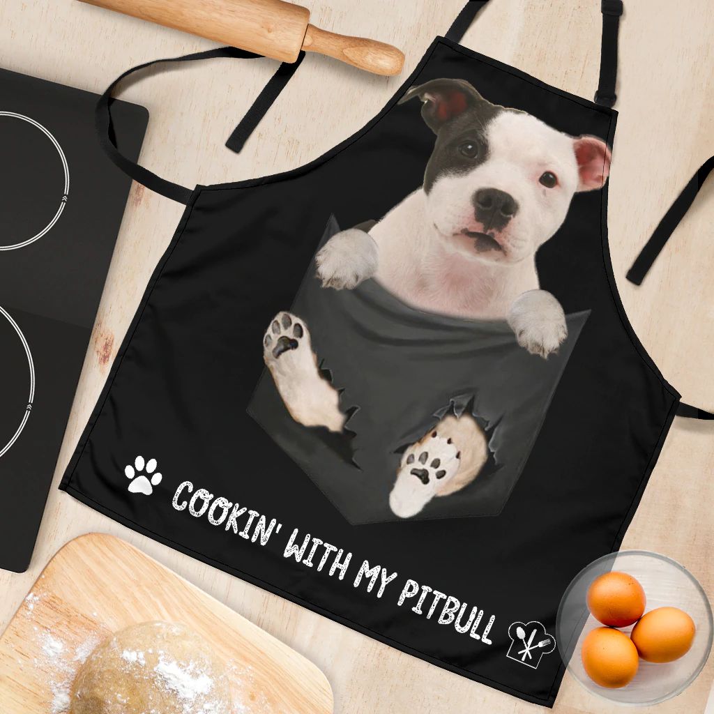 Pitbull 2  Cookin' With Me Apron