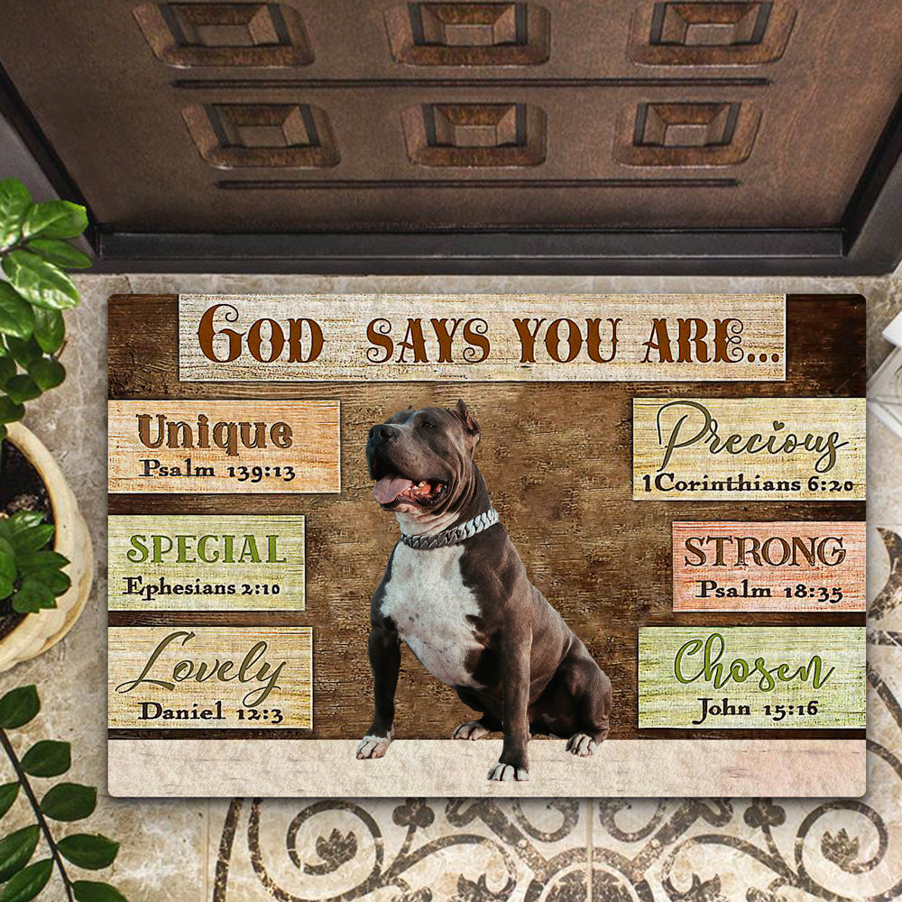 Pitbull God Says You Are Doormat