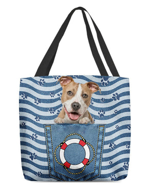 Pitbull On Board-Cloth Tote Bag