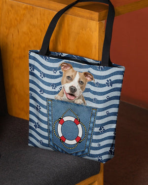 Pitbull On Board-Cloth Tote Bag