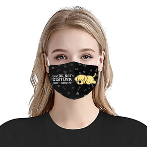 Please Do Not Disturb Except Dinnertime Labrador Black EZ16 0807 Face Mask