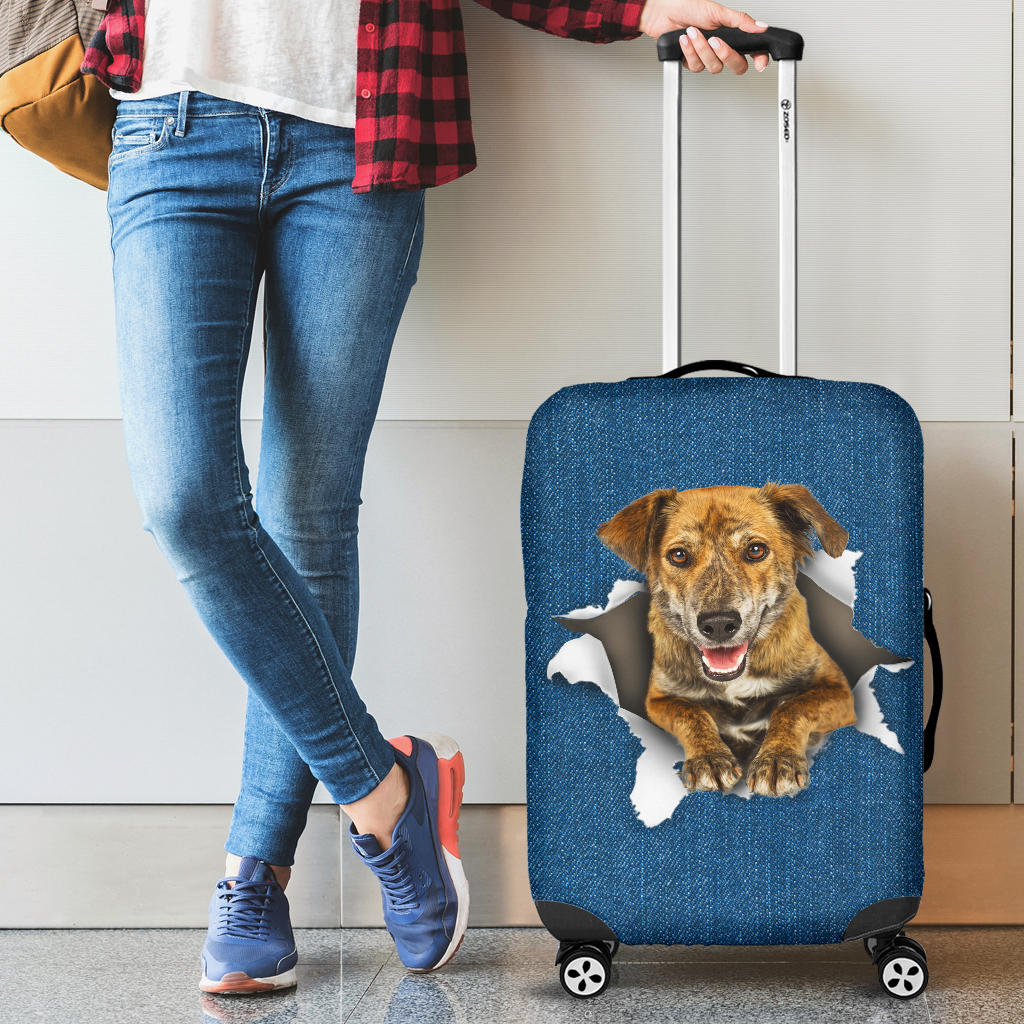 Plott Hound-Torn Paper Luggage Covers