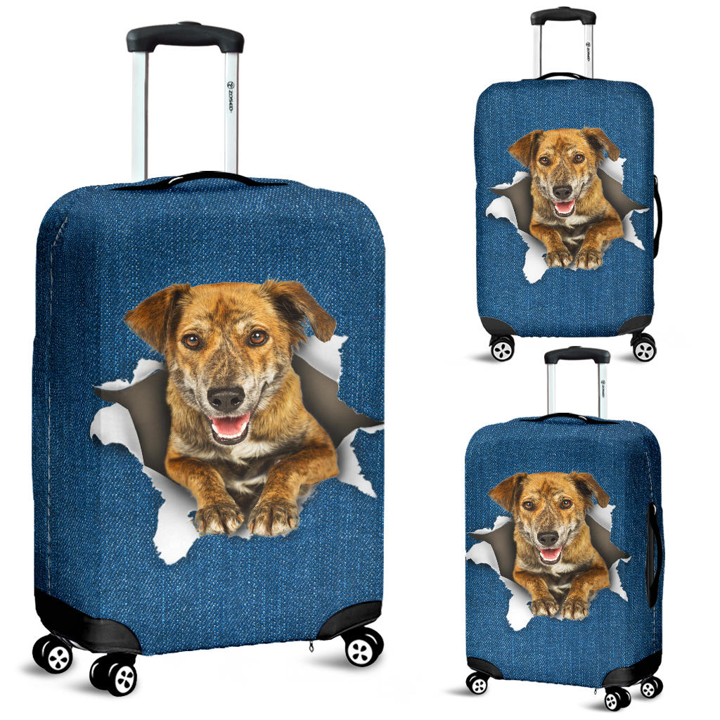 Plott Hound-Torn Paper Luggage Covers