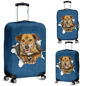 Plott Hound-Torn Paper Luggage Covers
