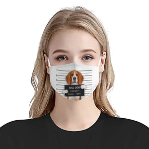 Premium Police Mugshot Beagle EZ05 1604 Face Mask