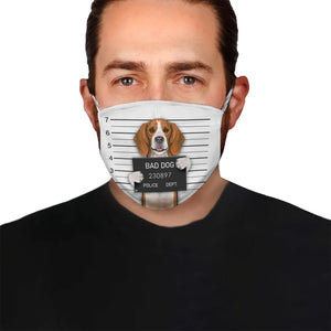 Premium Police Mugshot Beagle EZ05 1604 Face Mask