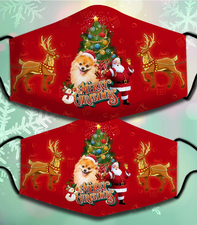 Pomeranian-Santa Claus&Dog-Veil