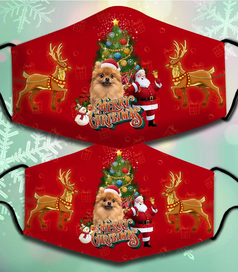 Pomeranian 2-Santa Claus&Dog-Veil