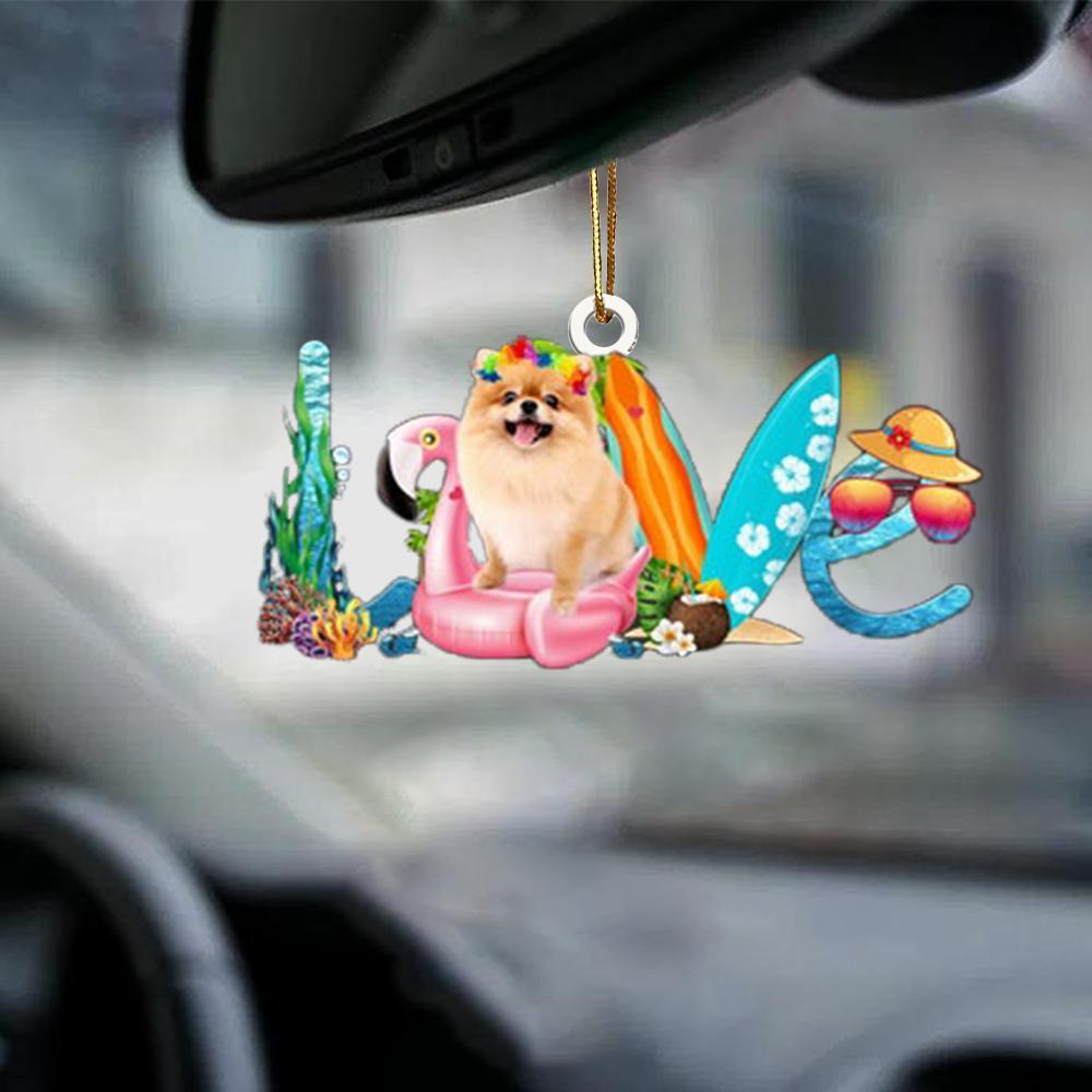 Pomeranian-Dog Mom Life-Two Sided Ornament