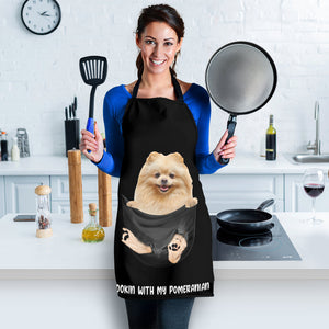 Pomeranian Cookin' With Me Apron