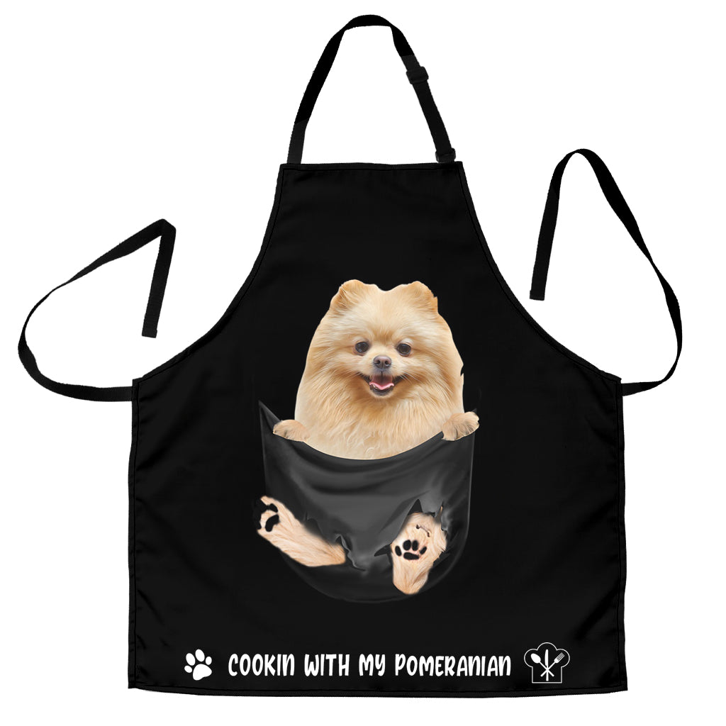 Pomeranian Cookin' With Me Apron