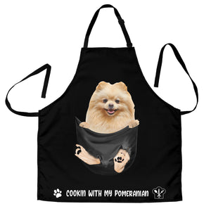 Pomeranian Cookin' With Me Apron