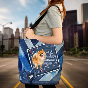 Pomeranian Pround Mom2-Cloth Tote Bag