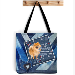 Pomeranian Pround Mom2-Cloth Tote Bag