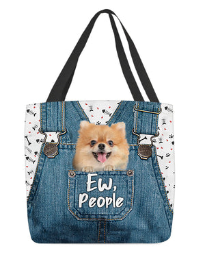 Pomeranian-EW people-Cloth Tote Bag