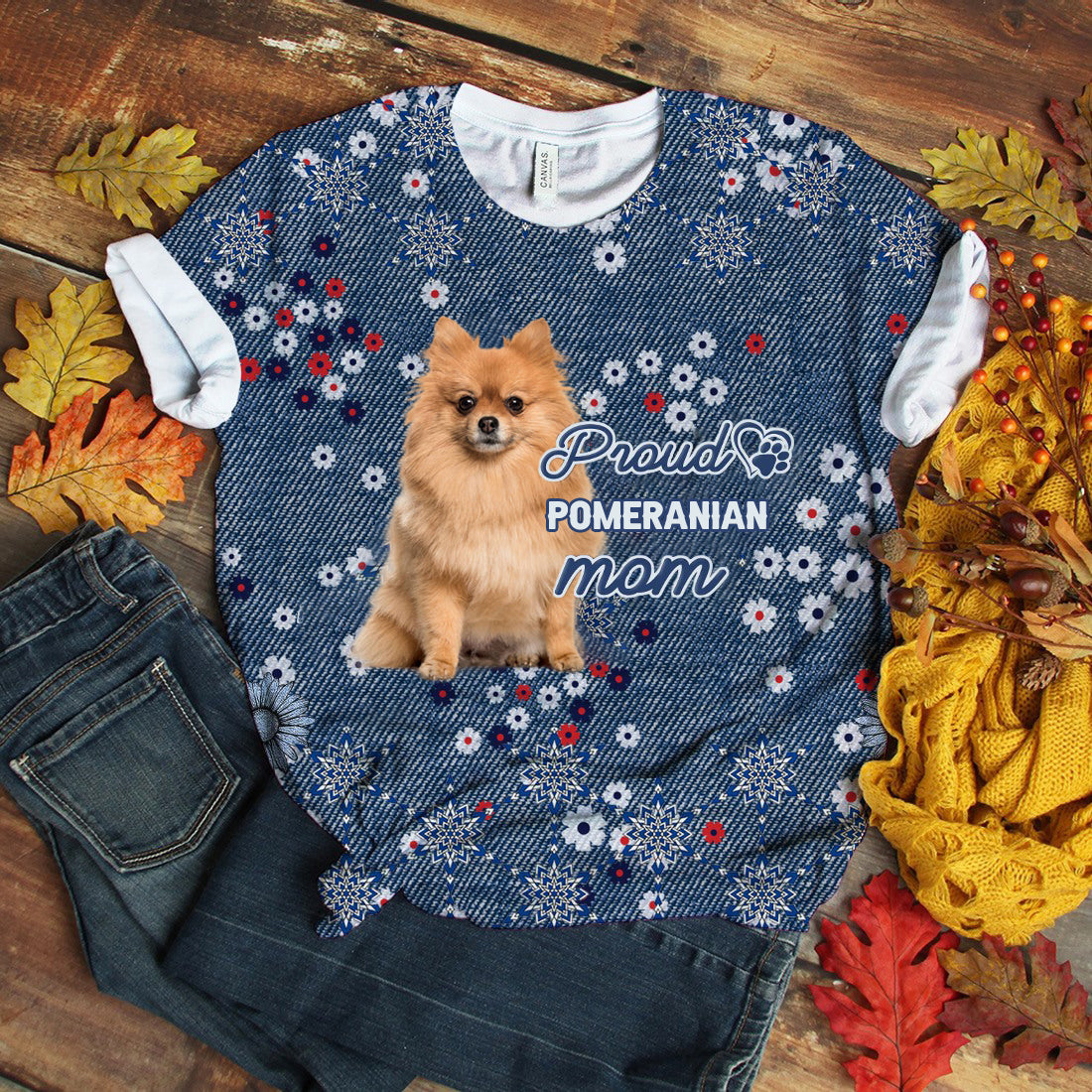 Pomeranian (2)-Pround Mom T-shirt