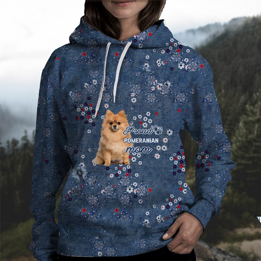 Pomeranian (2) Pround Mom-Hoodie