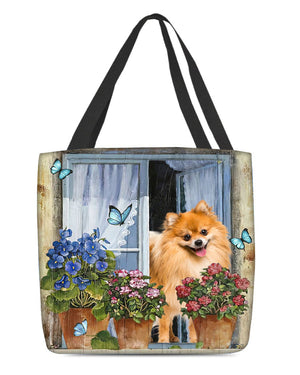 Pomeranian (2) Today I Choose Joy-Cloth Tote Bag