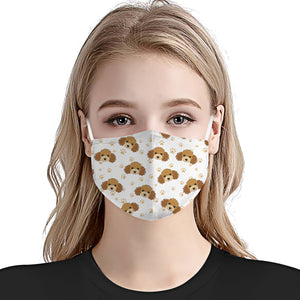 Poodle Pattern 01 EZ01 Face Mask