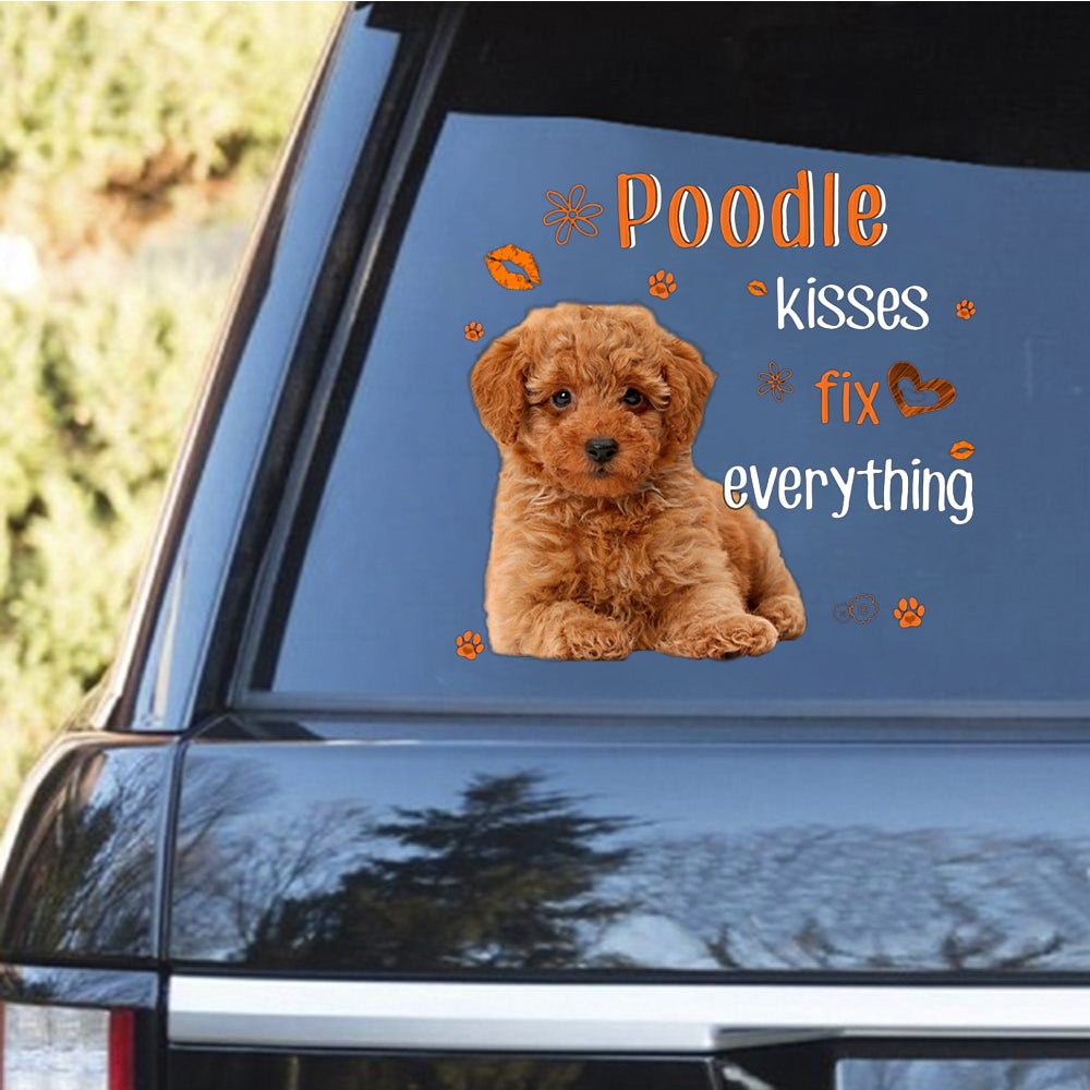 Poodle-Kiss Fix Everything Decal