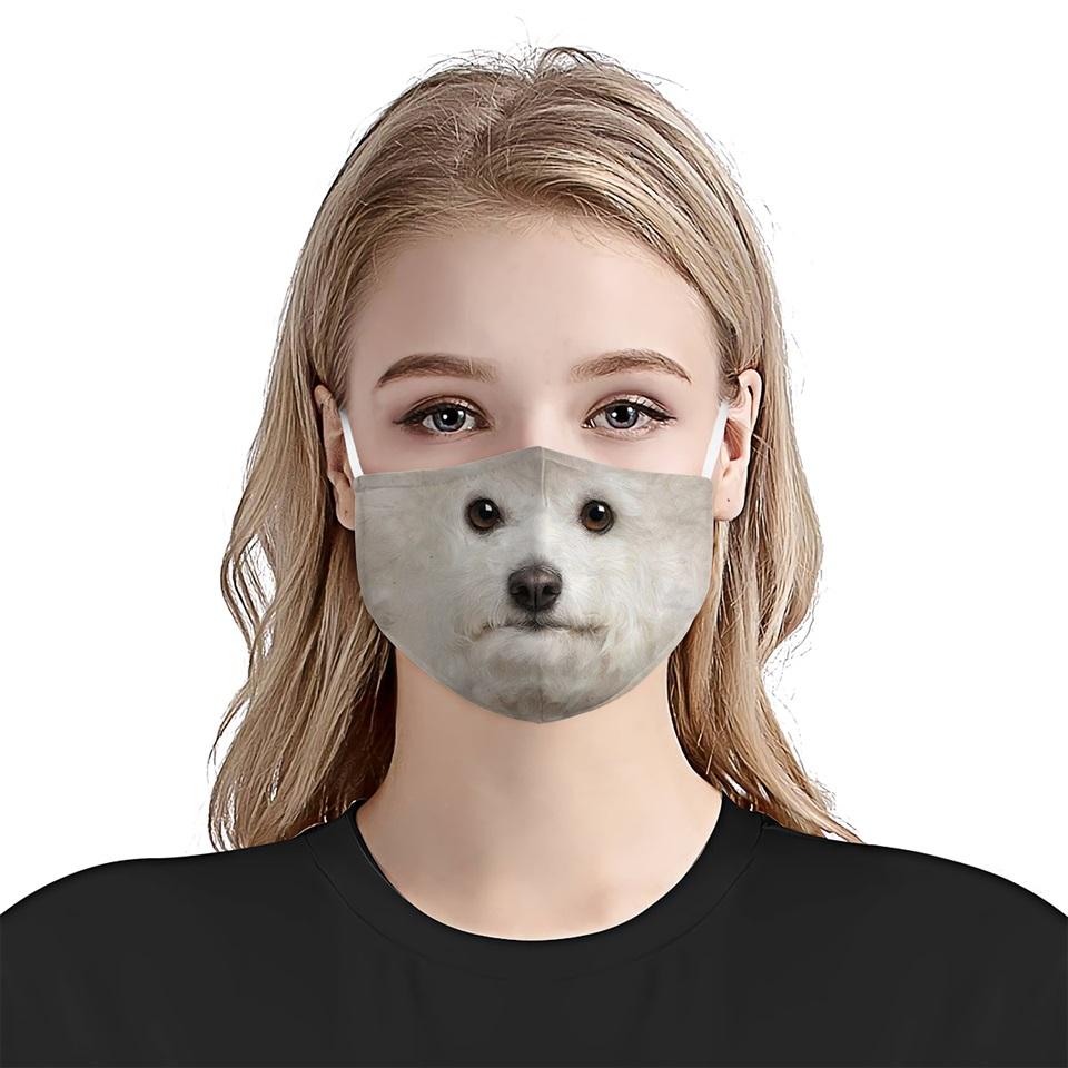 Poodle Portrait EZ08 1504 Face Mask