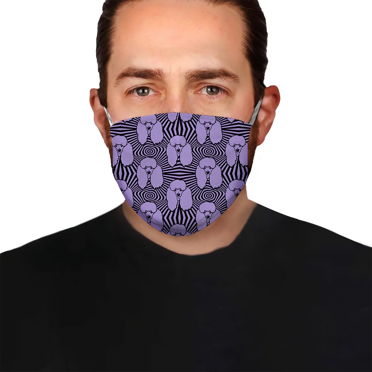 Premium Poodle Seamless 02 EZ09 2404 Face Mask
