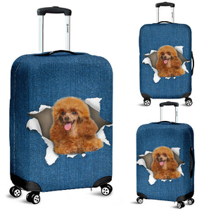 Poodle-Torn Paper Luggage Covers