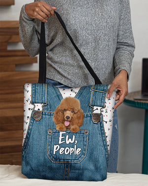 Poodle 2-EW people-Cloth Tote Bag