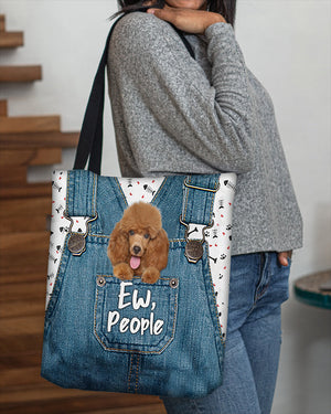 Poodle 2-EW people-Cloth Tote Bag