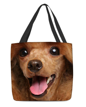 Poodle 3 Face-Cloth Tote Bag