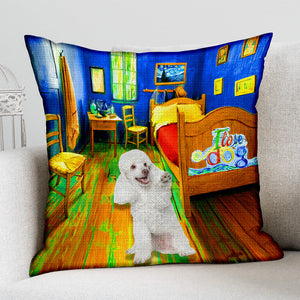 Poodle 3 In the Bedroom-Pillow Case