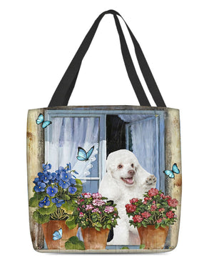 Poodle 3 Today I Choose Joy-Cloth Tote Bag