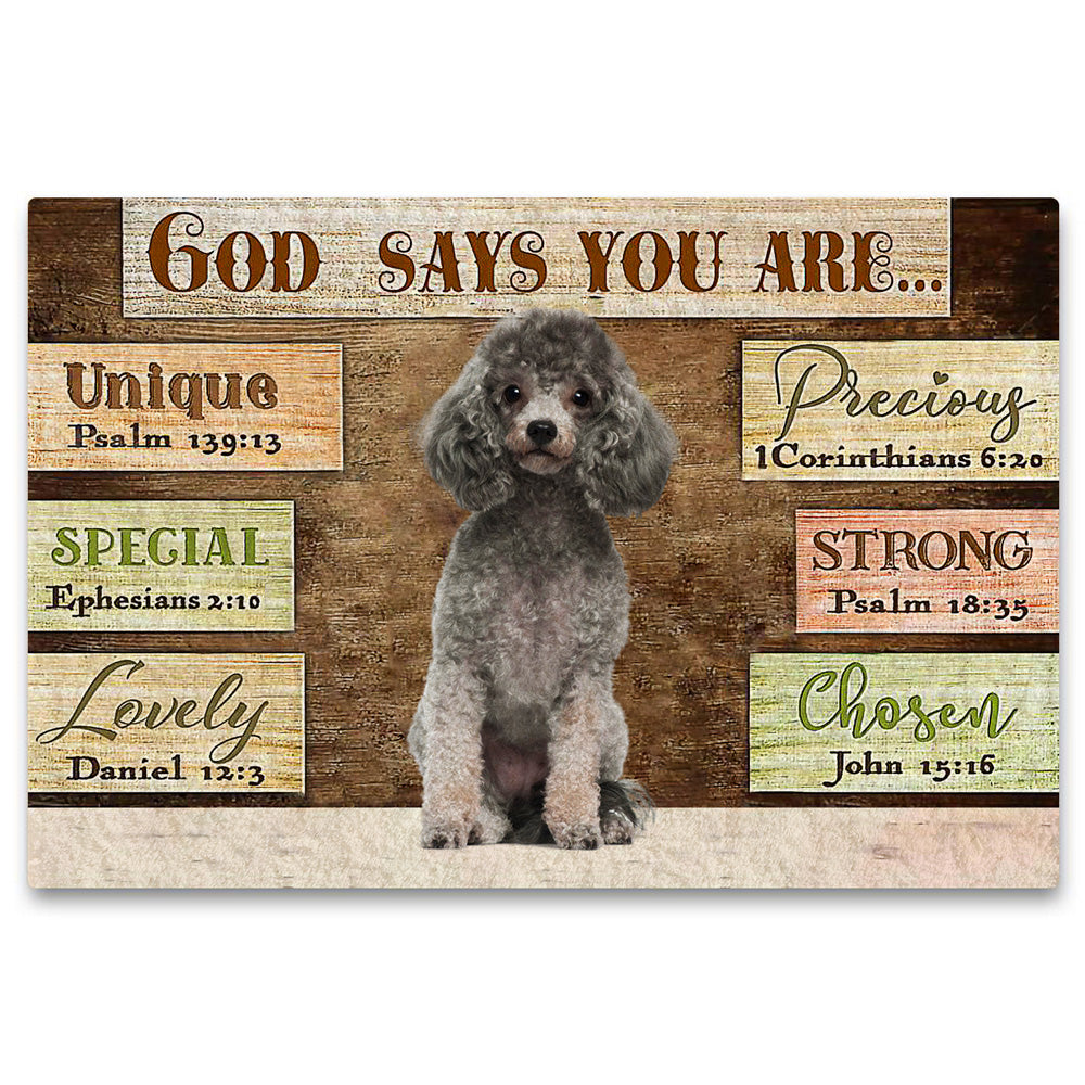 Poodle God Says You Are Doormat