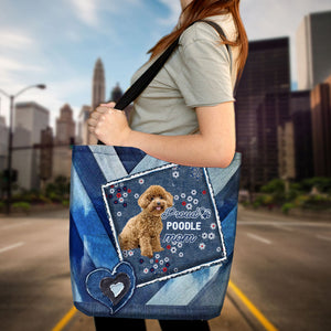 Poodle Pround Mom2-Cloth Tote Bag