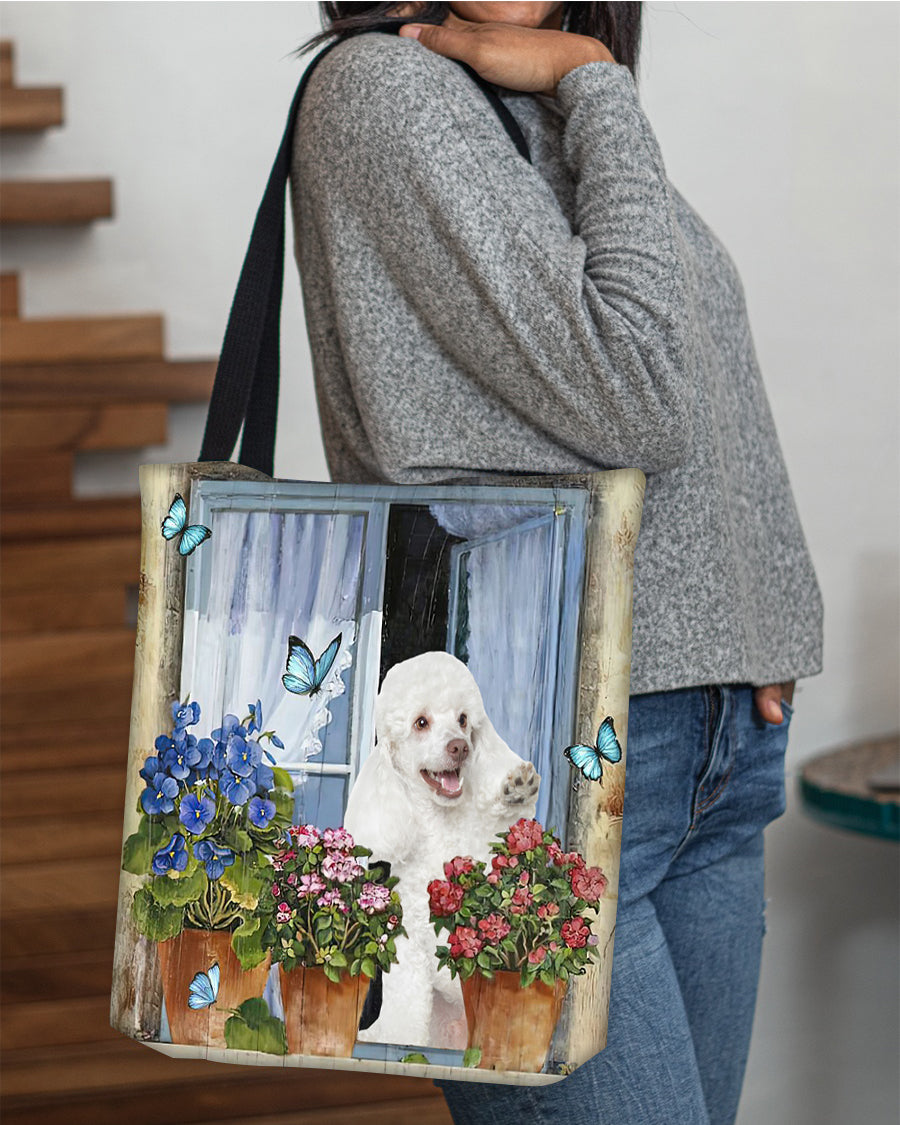 Poodle 3 Today I Choose Joy-Cloth Tote Bag