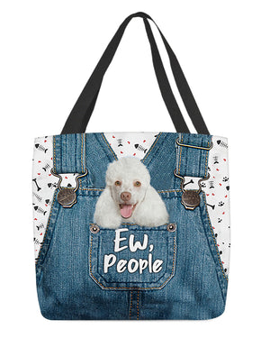 Poodle-EW people-Cloth Tote Bag