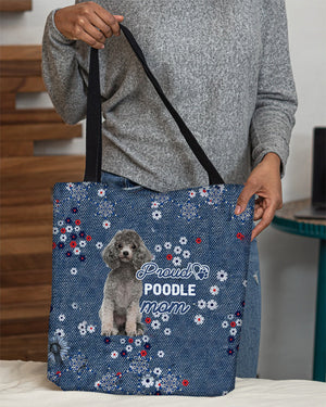 Poodle (2) Pround Mom-Cloth Tote Bag