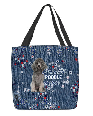 Poodle (2) Pround Mom-Cloth Tote Bag