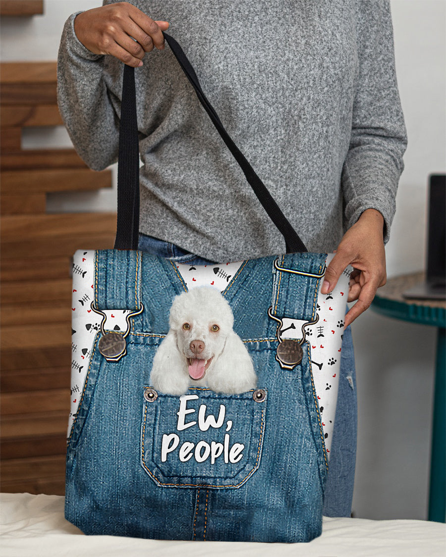 Poodle-EW people-Cloth Tote Bag
