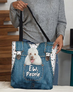 Poodle-EW people-Cloth Tote Bag